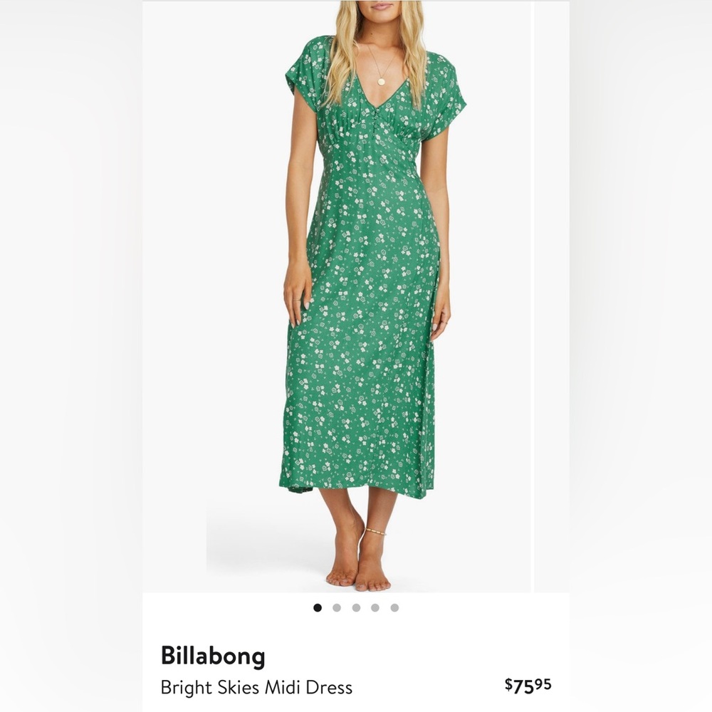 NWT Billabong Bright Skies Midi Dress